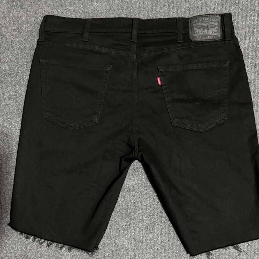 Levi's Men's Jet Black Jean Shorts